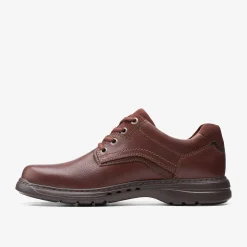 Clarks Brawley Pace Mahogany Leather New