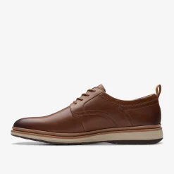 Clarks Chantry Lo Dark Tan Leather Cheap