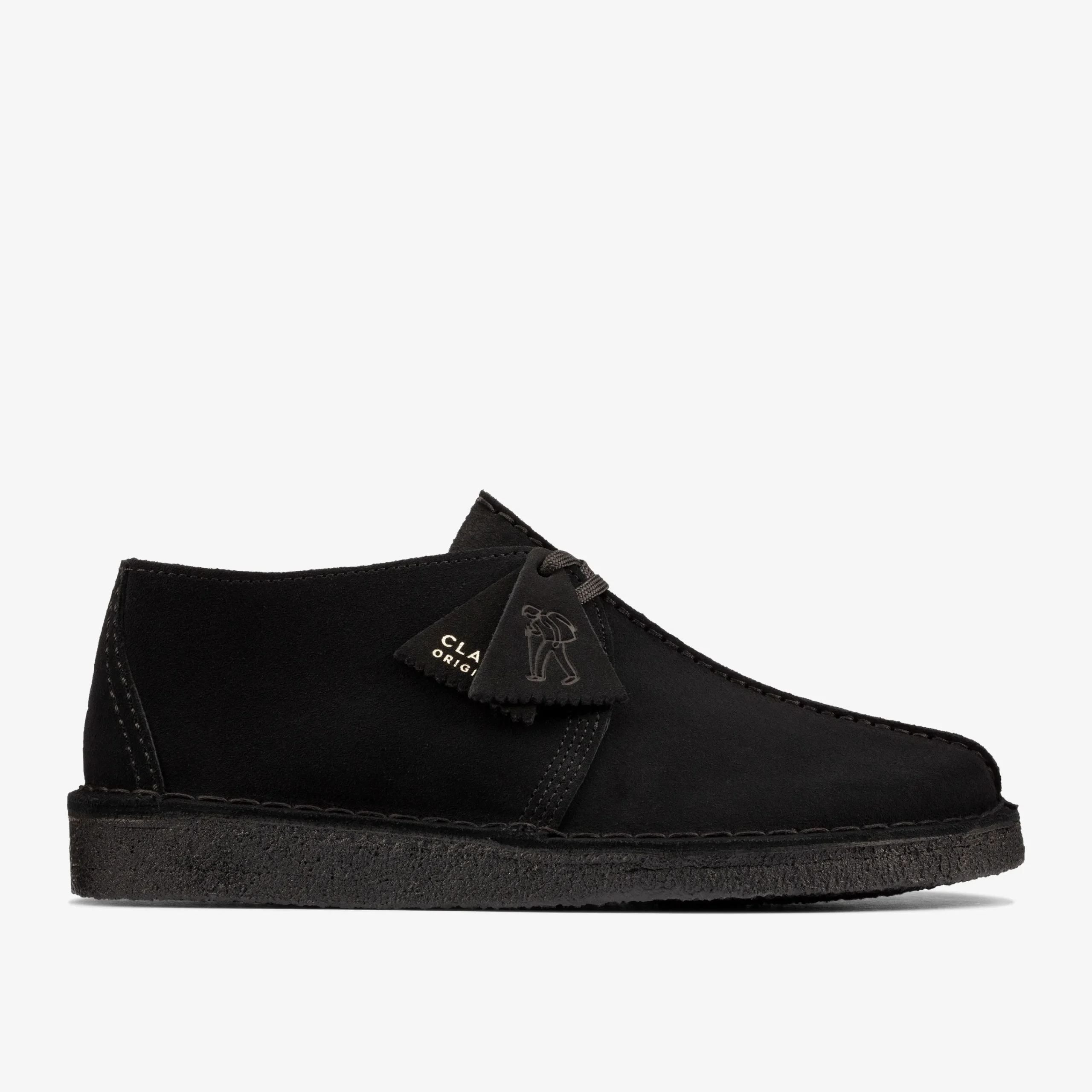 Clarks Desert Trek Black Suede Clearance
