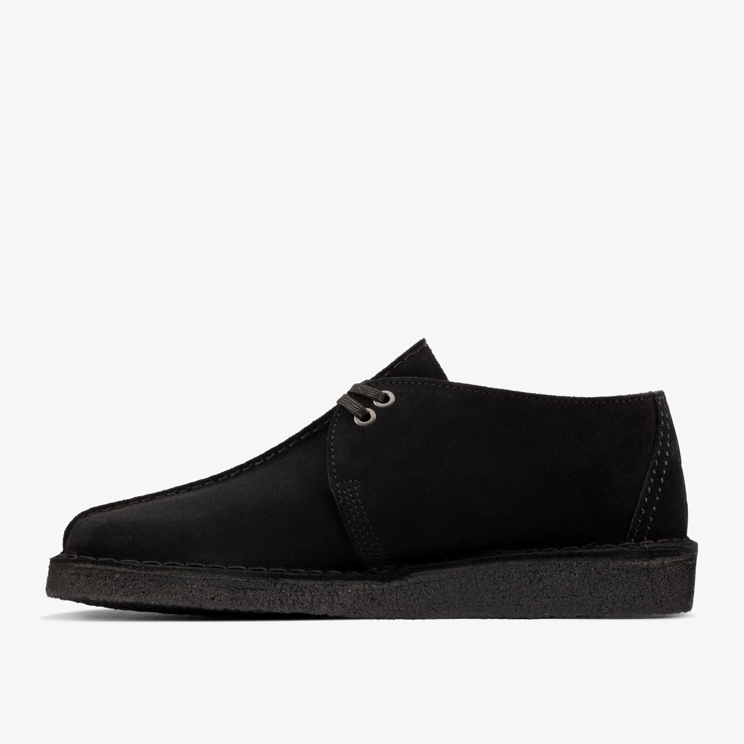 Clarks Desert Trek Black Suede Clearance