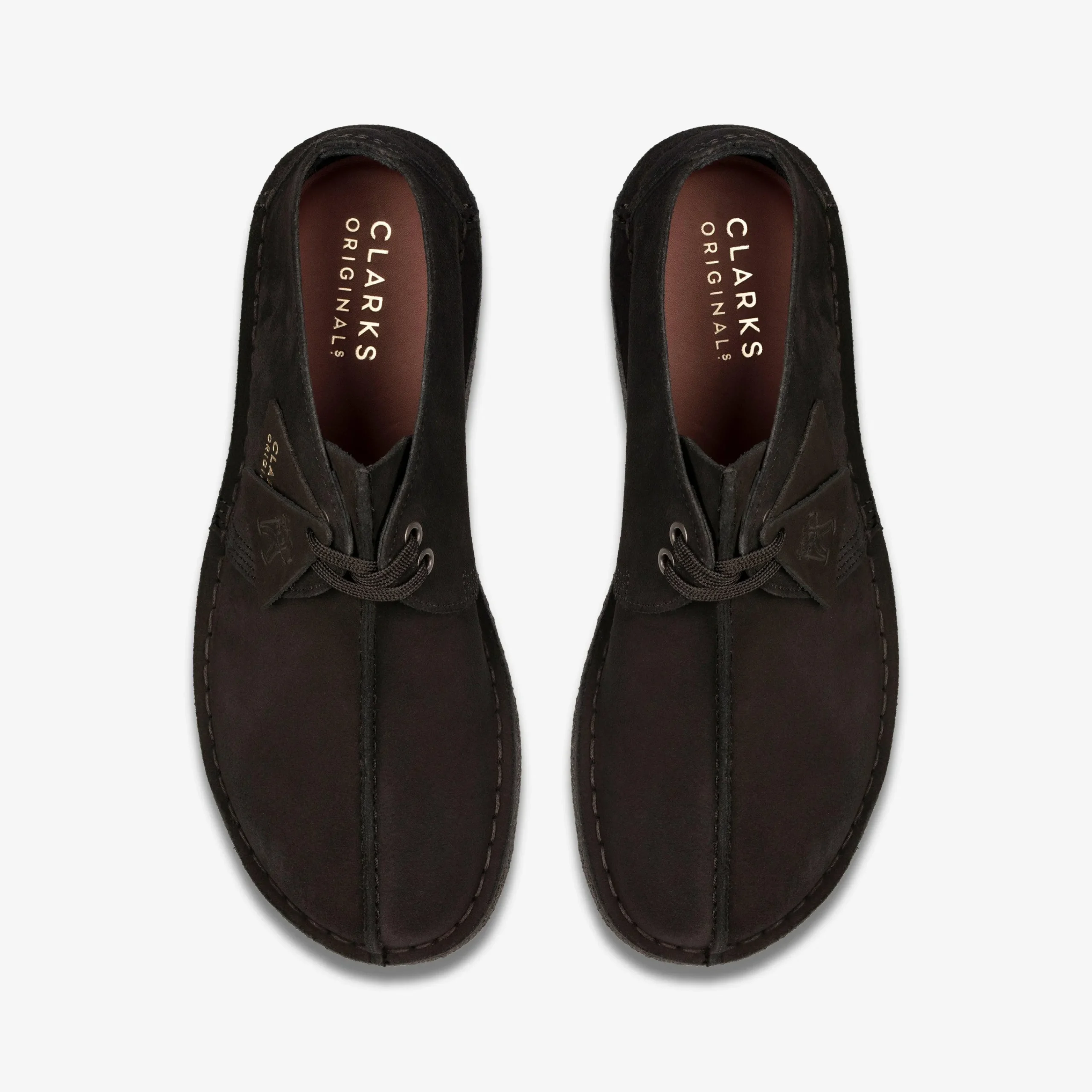 Clarks Desert Trek Black Suede Clearance