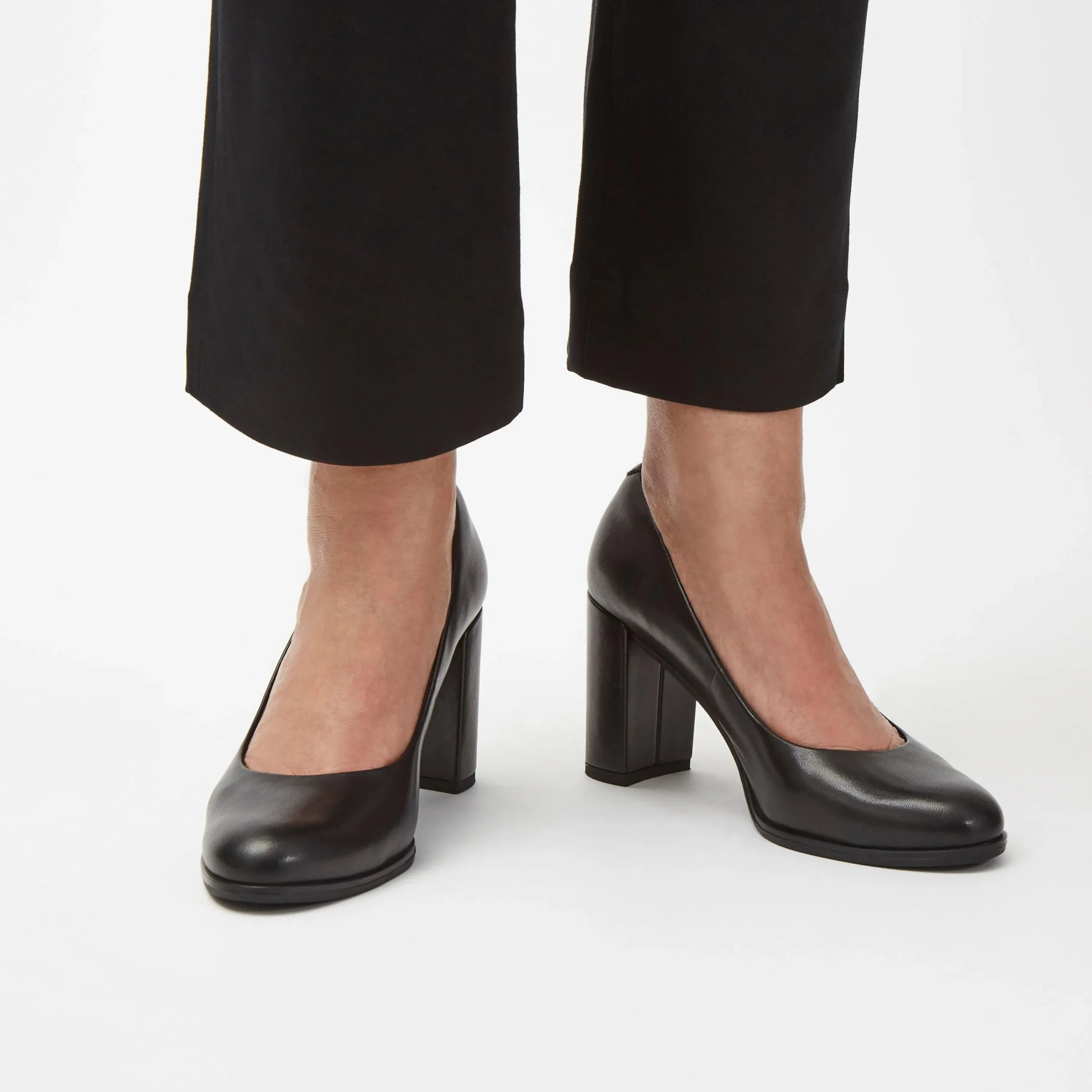 Clarks Freva 85 Court Black Leather Best