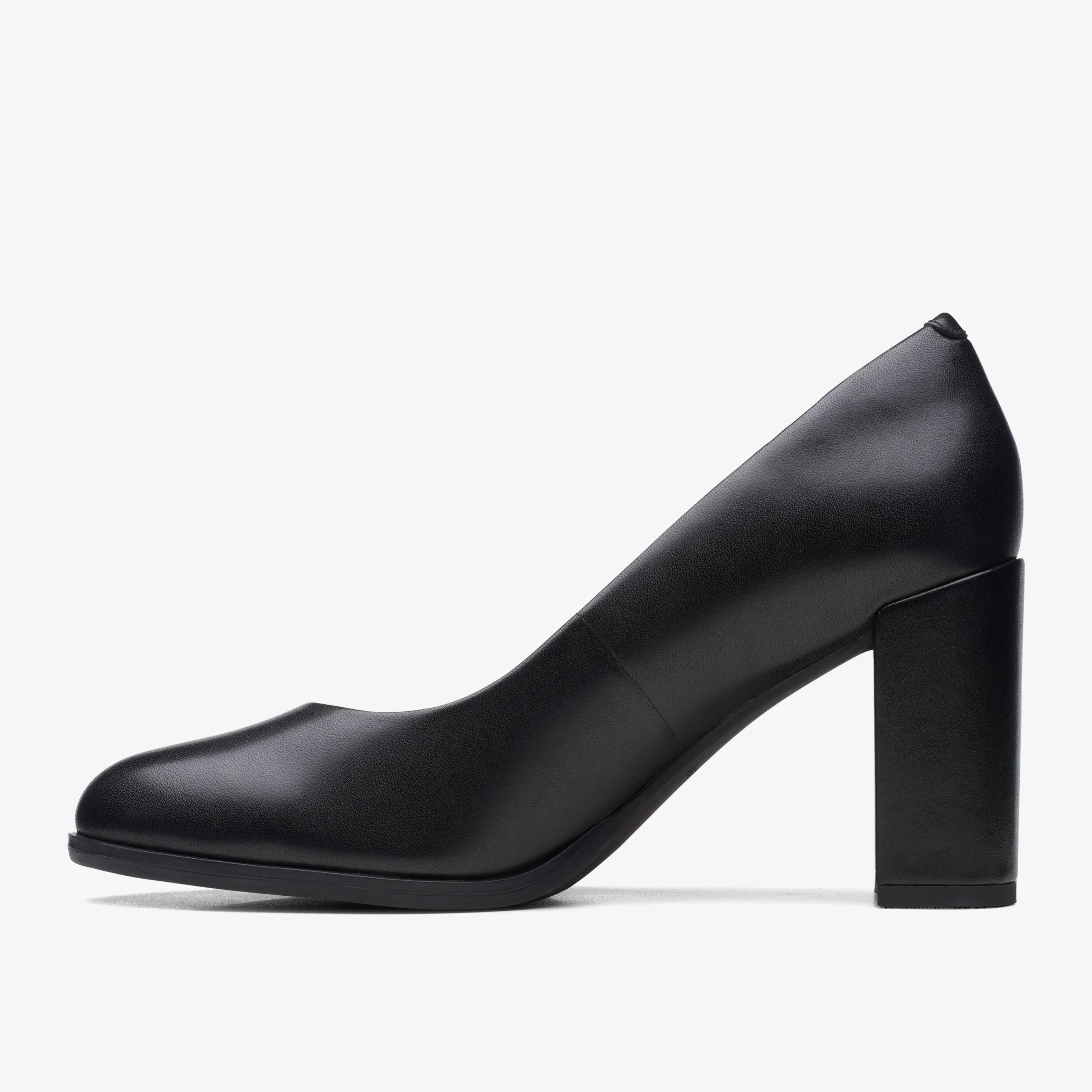 Clarks Freva 85 Court Black Leather Best