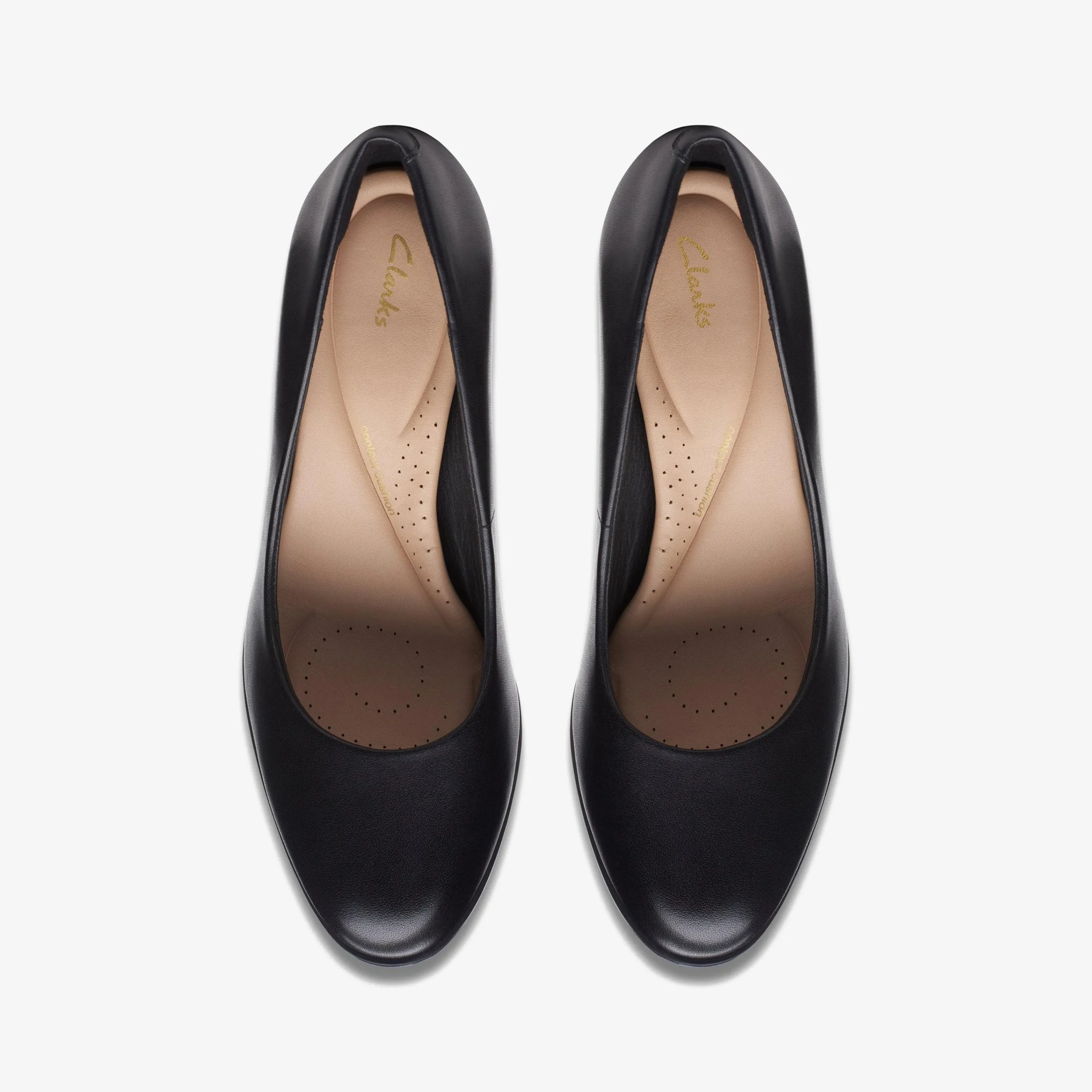 Clarks Freva 85 Court Black Leather Best