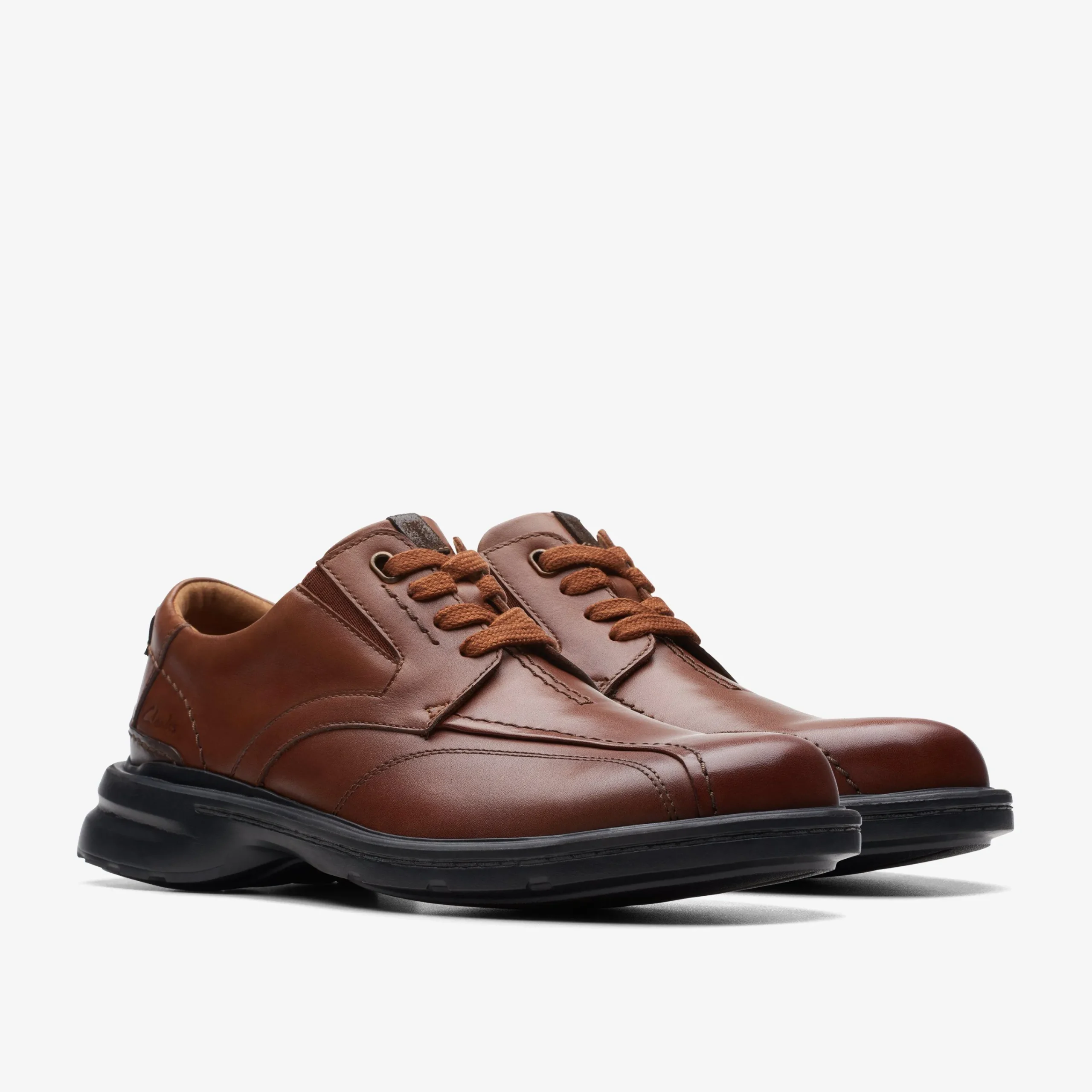 Clarks Gessler Lace Dark Tan Leather Store