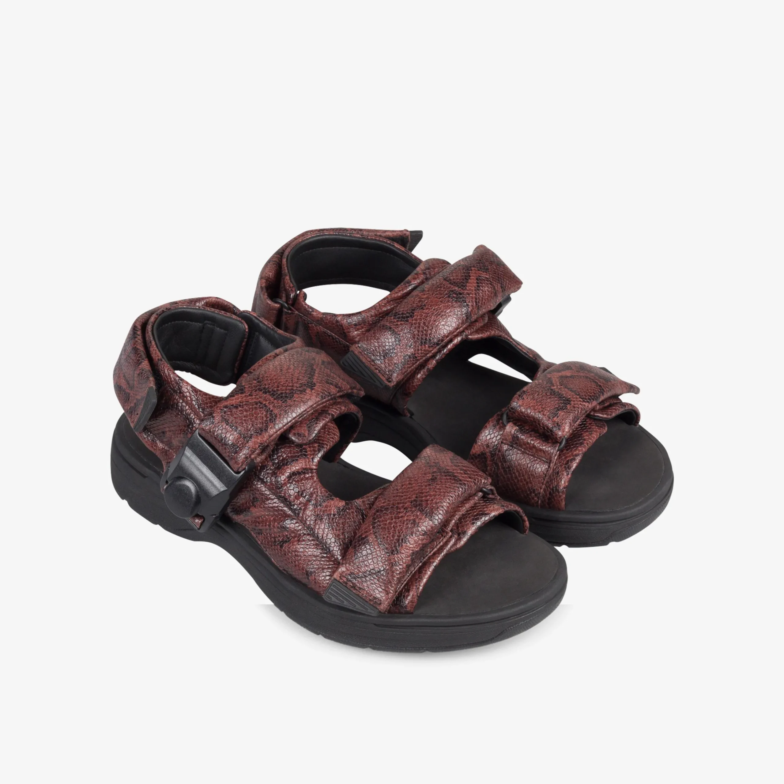 Clarks Martine Rose Mens Sandal 1 Brown Snake Best Sale