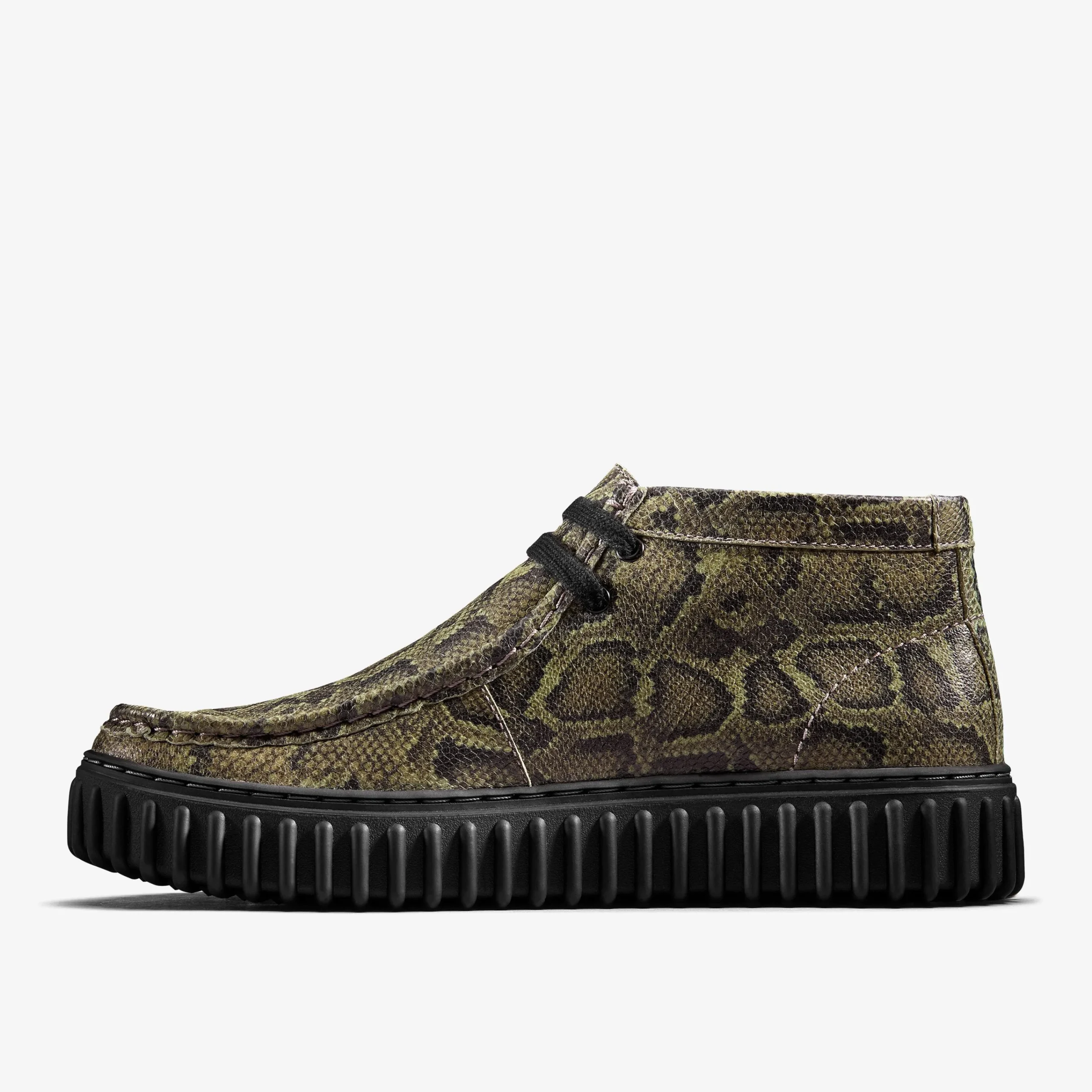 Clarks Martine Rose Torhill Hi Green Snake Online