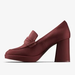 Clarks Martine Rose Womens Loafer 2 Oxblood Textile Cheap