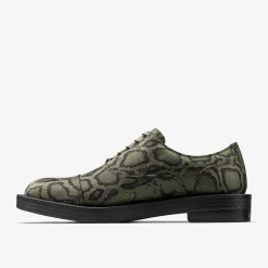 Clarks Martine Rose Womens Oxford 2 Green Textile Discount