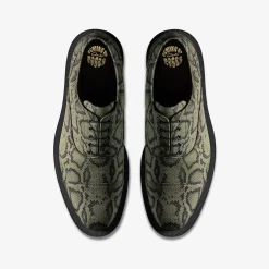 Clarks Martine Rose Womens Oxford 2 Green Textile Discount