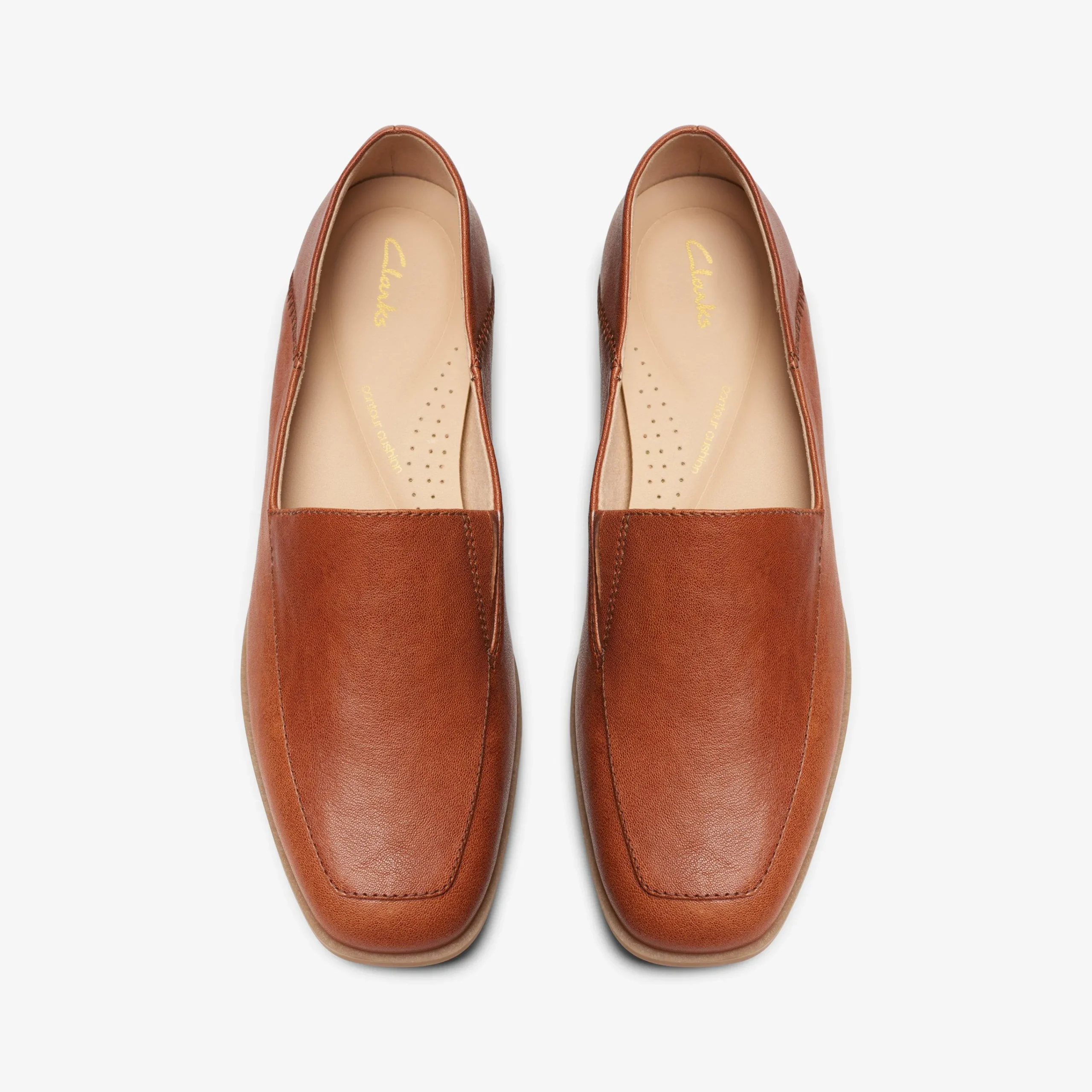 Clarks Sarafyna Freva Dark Tan Leather Fashion