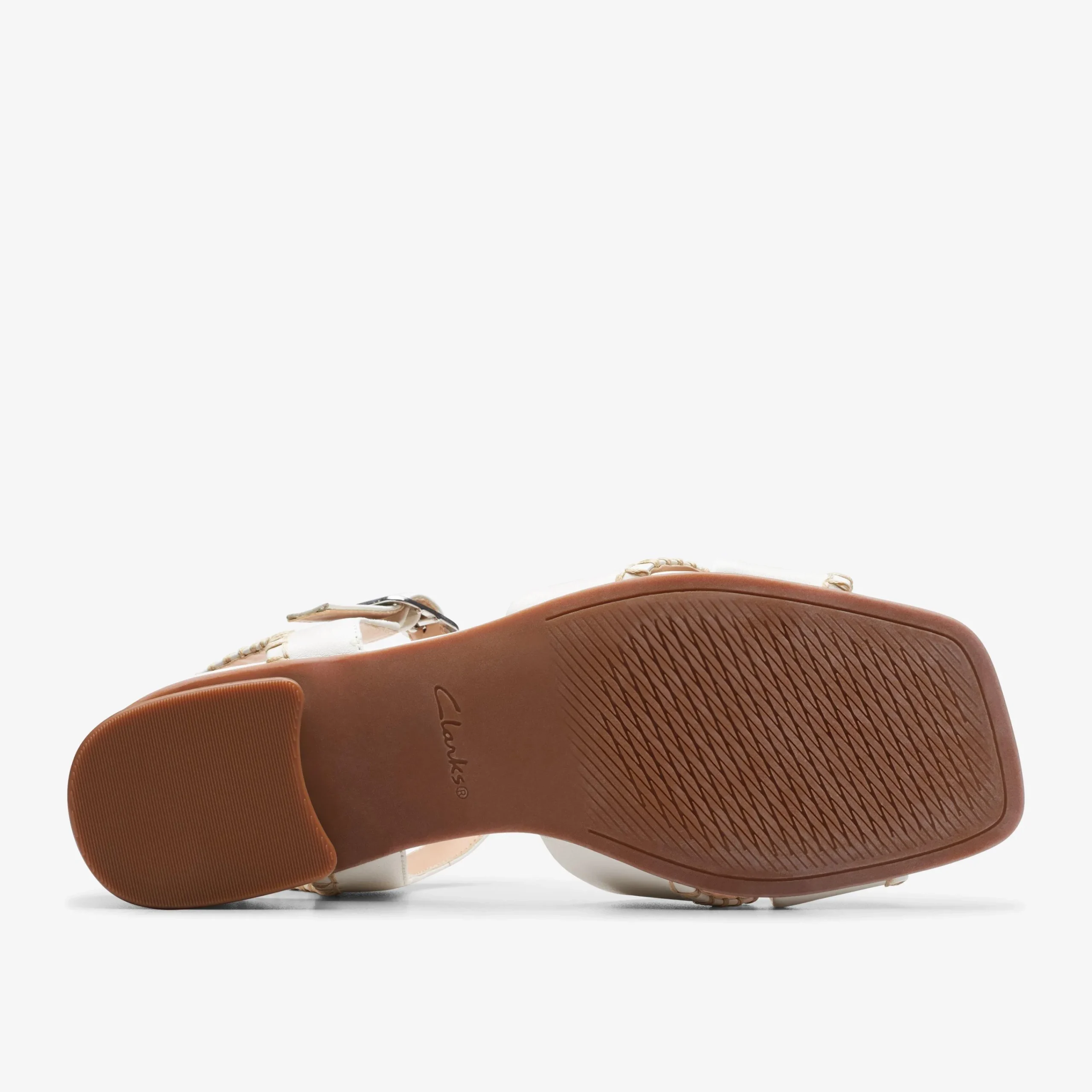 Clarks Serina 35 Cross Off White Leather Fashion