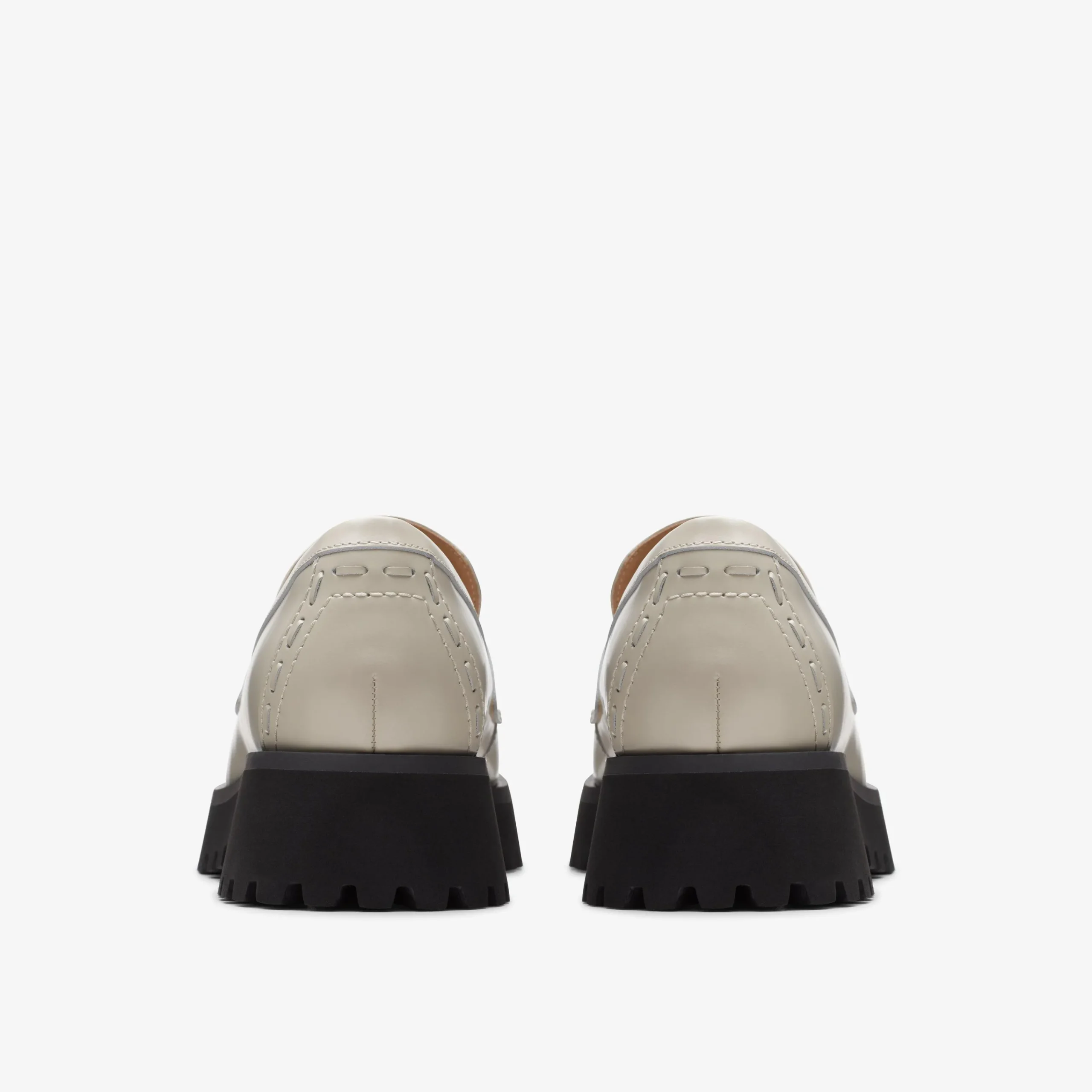 Clarks Stayso Edge Ivory Leather Clearance