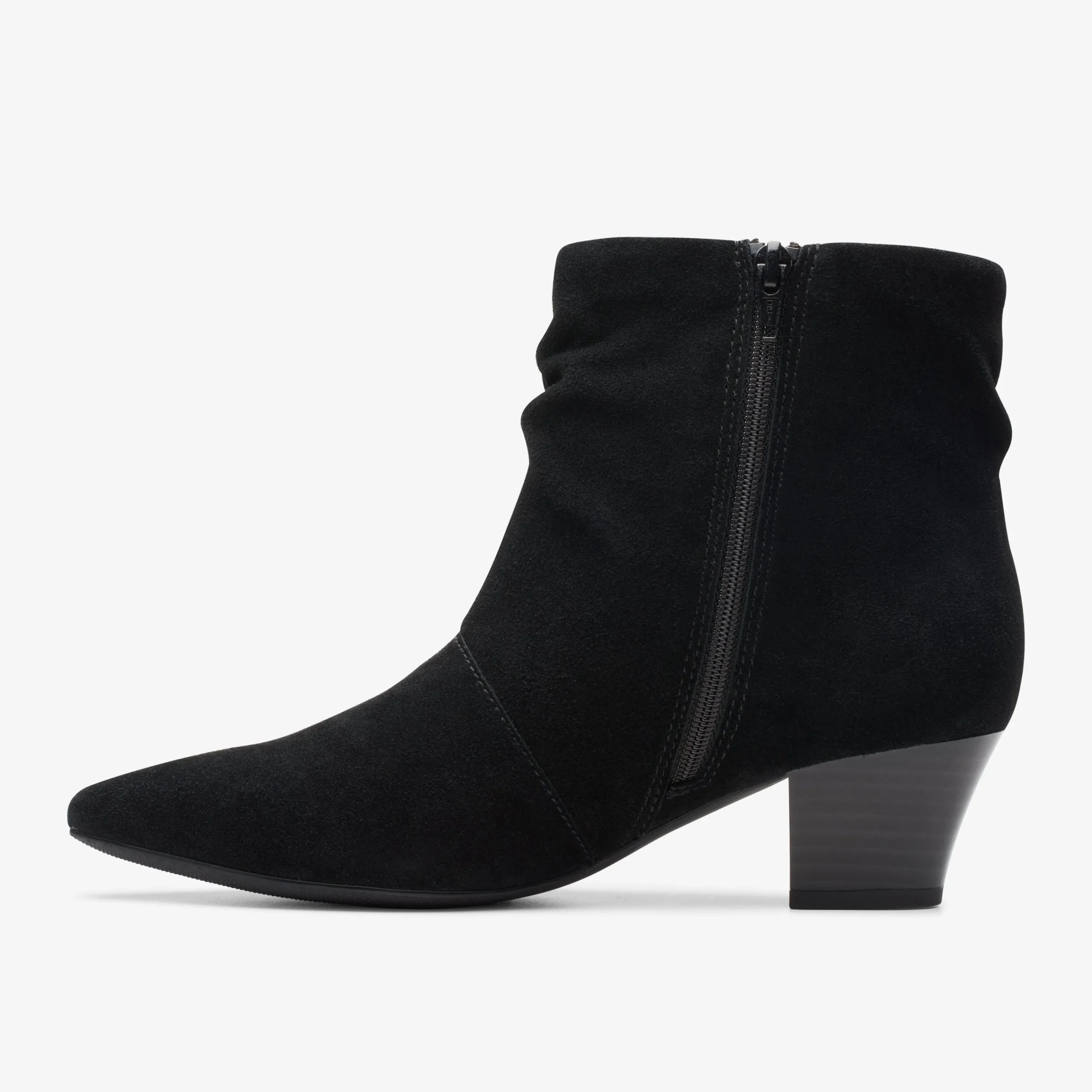 Clarks Teresa Skip Black Suede Best