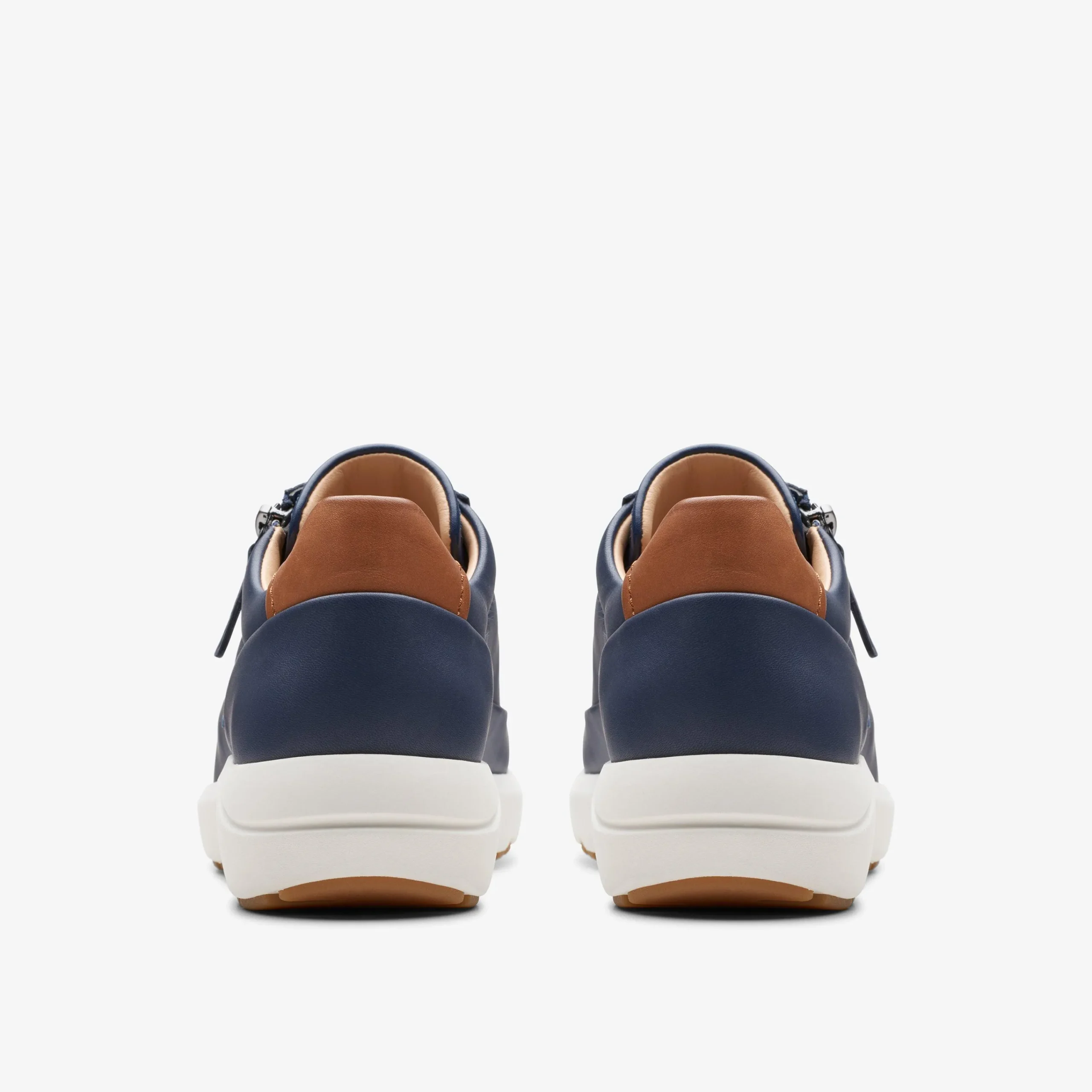Clarks Tivoli Zip Navy Leather Clearance