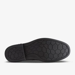 Clarks Un Hugh Step Black Leather Hot