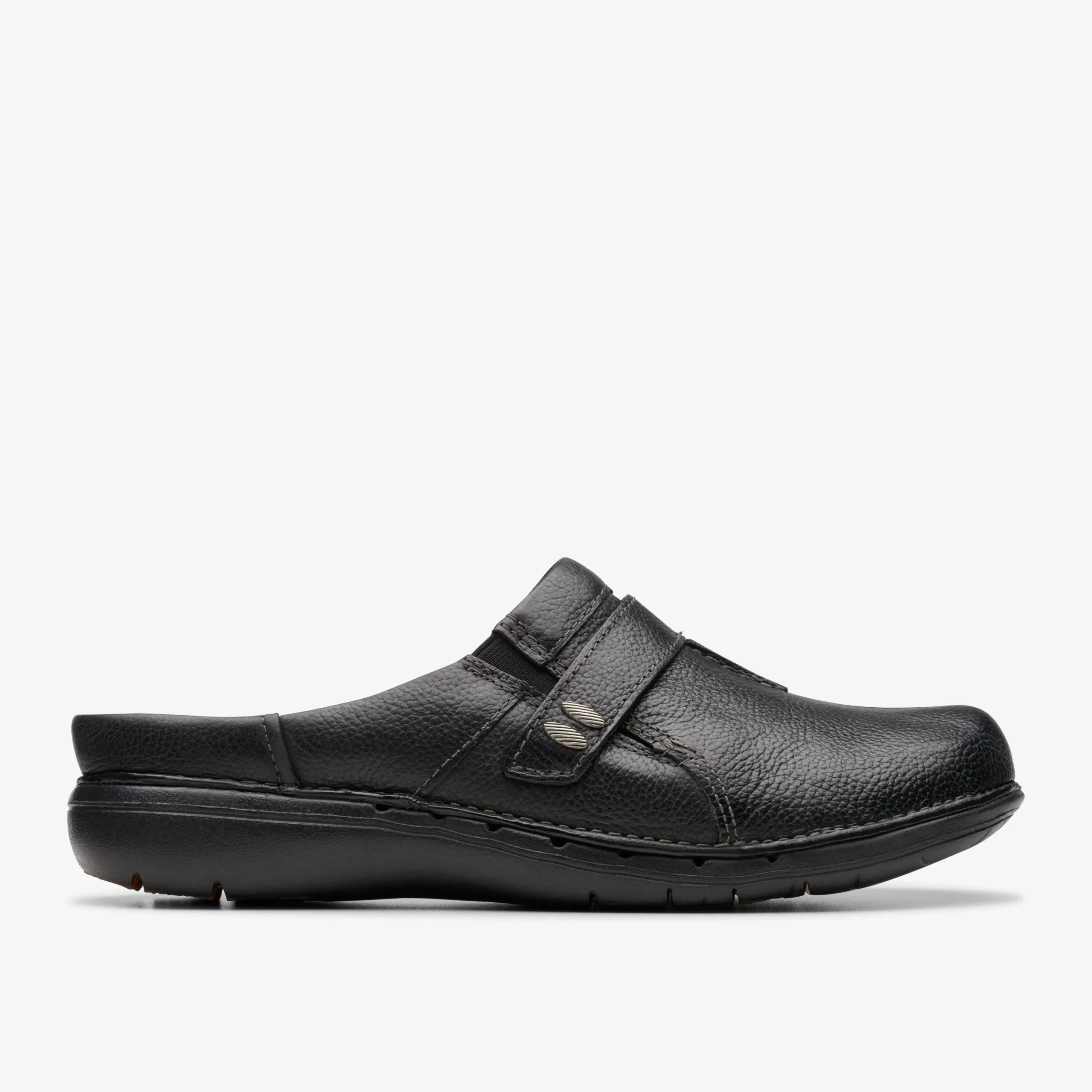 Clarks Un Loop Ease Black Leather Outlet