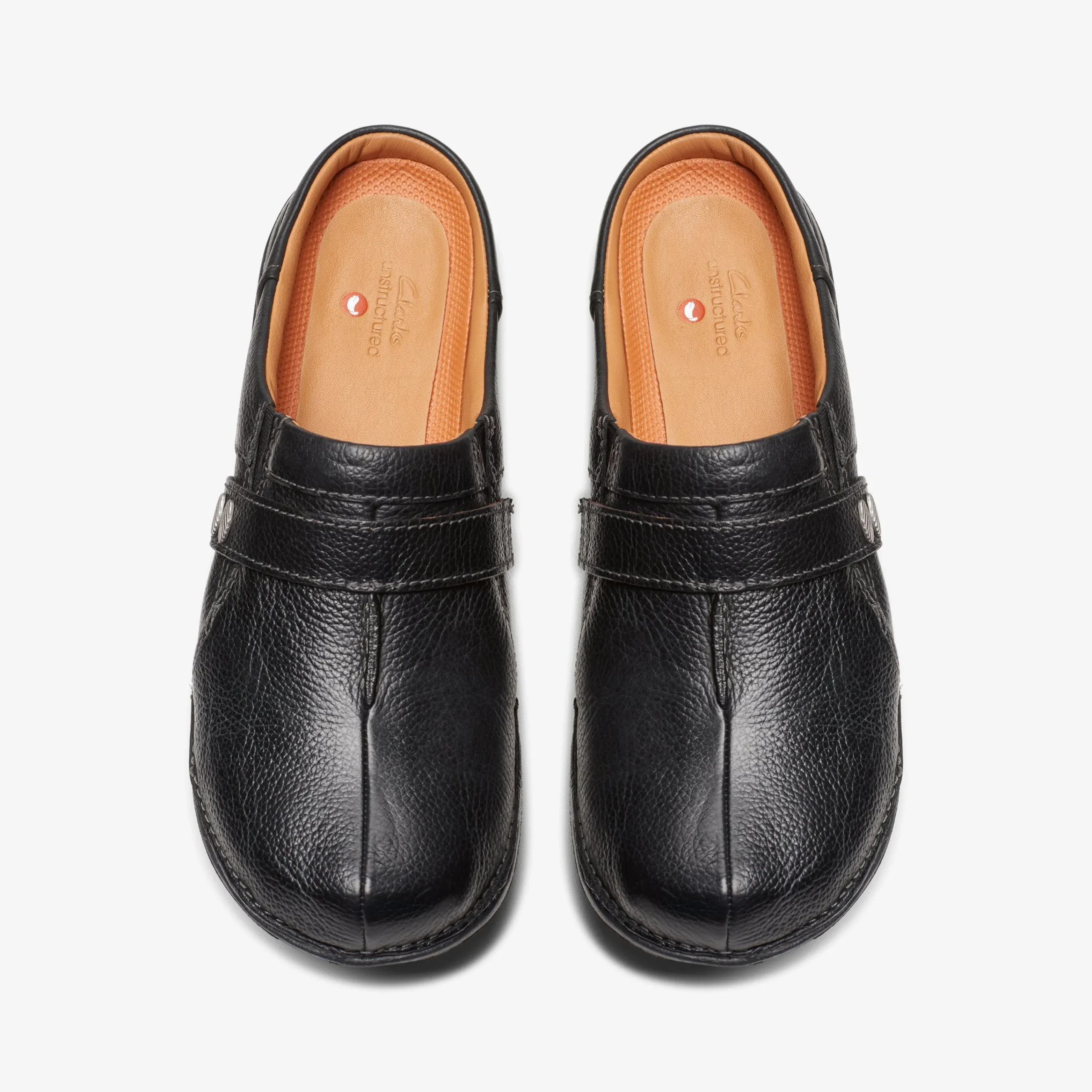 Clarks Un Loop Ease Black Leather Outlet