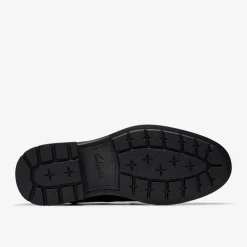 Clarks Un Shire Step Black Leather Outlet