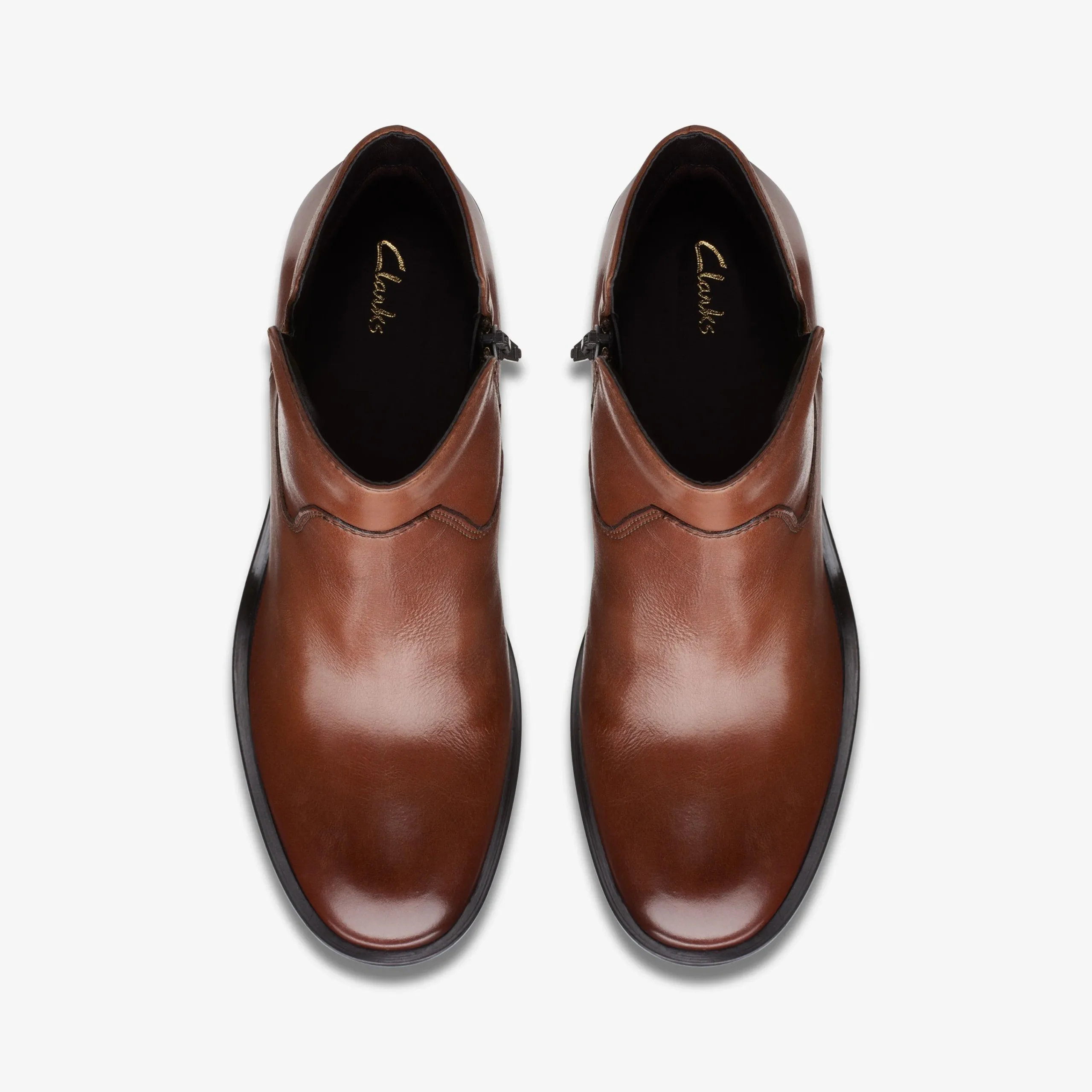 Clarks Valvestino Lo Dark Tan Leather Hot