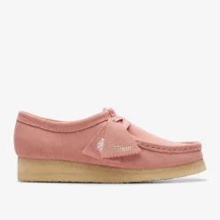 Clarks Wallabee Blush Pink Suede New