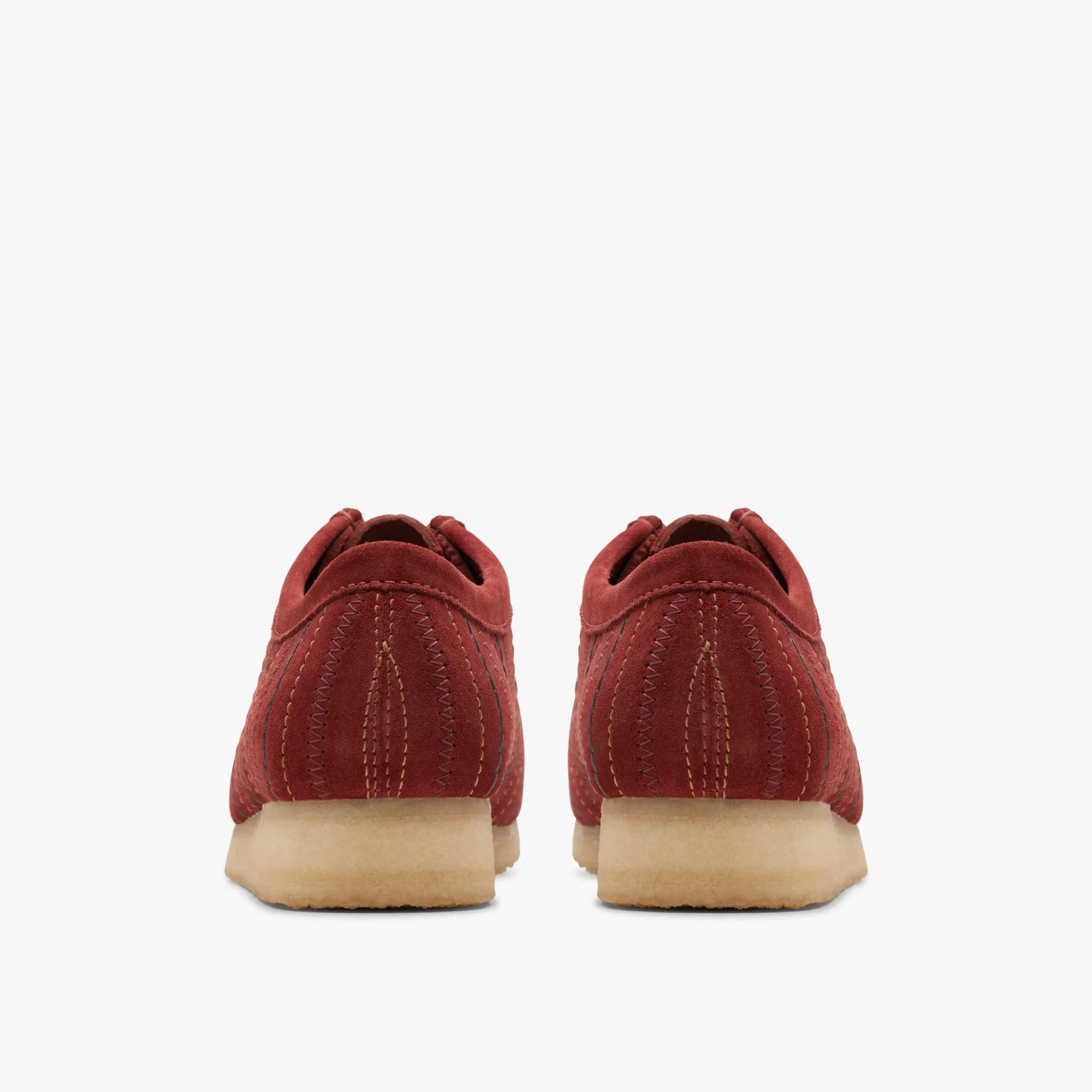 Clarks Wallabee Burgundy Combination Shop