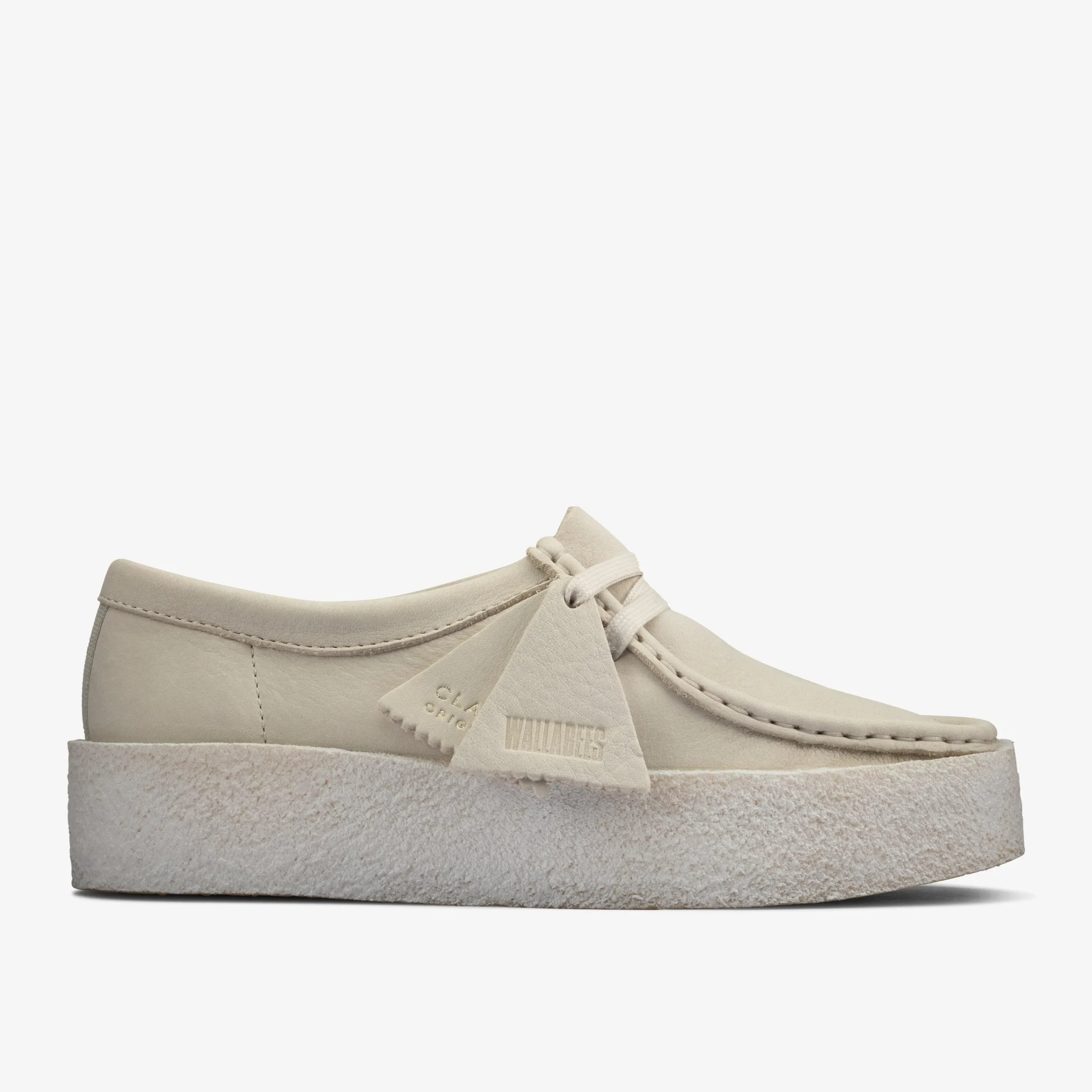 Clarks Wallabee Cup White Nubuck Fashion