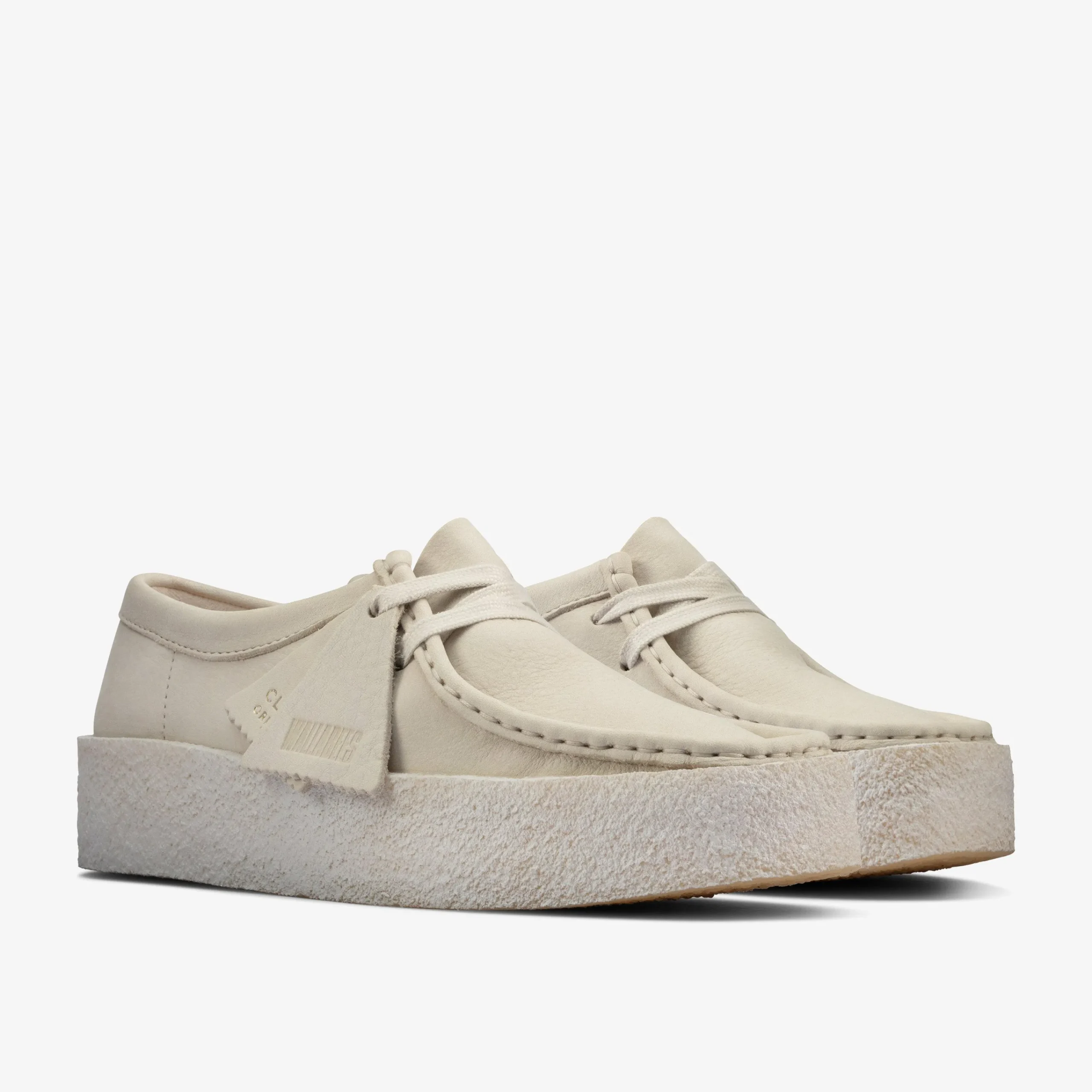 Clarks Wallabee Cup White Nubuck Fashion
