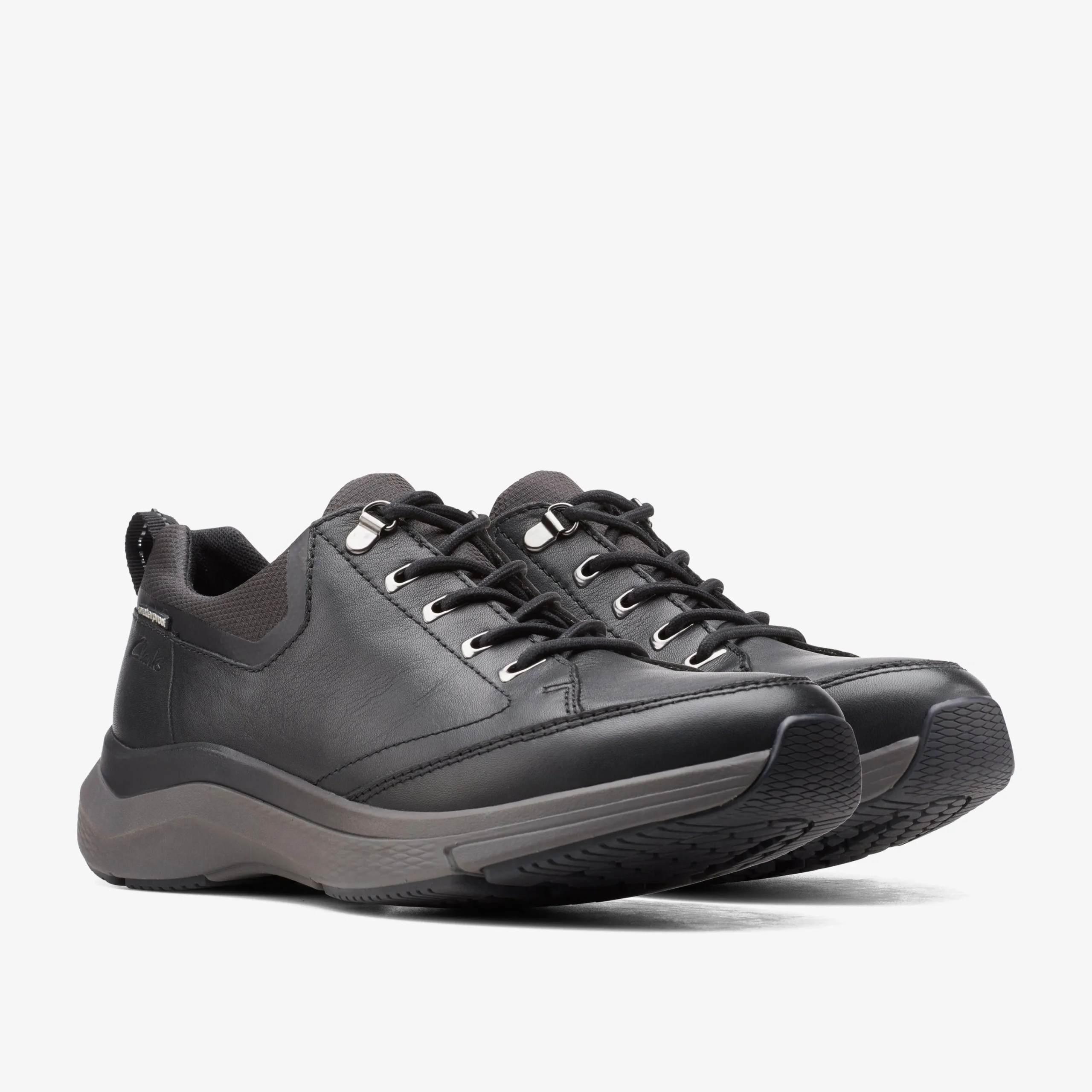 Clarks Wave 2.0 Vibe Black Leather Hot